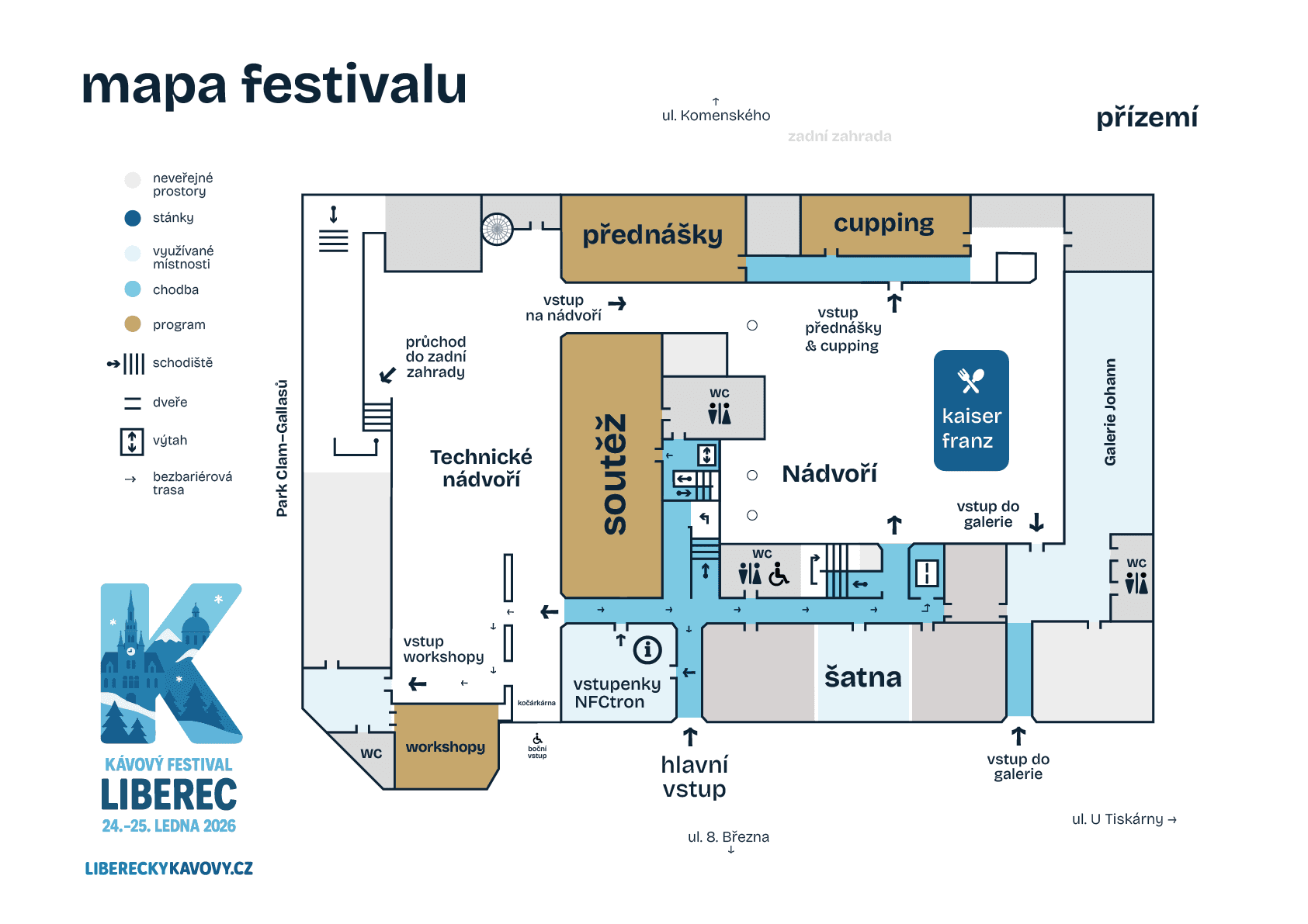 Mapa festivalu 2
